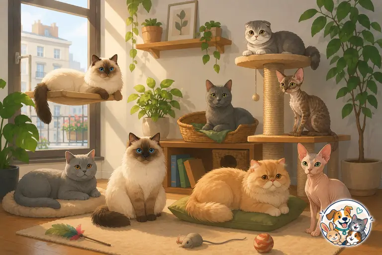 Les races de chats idéales pour vivre en appartement